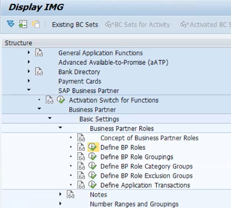 define number assignment for direction bp to vendor path