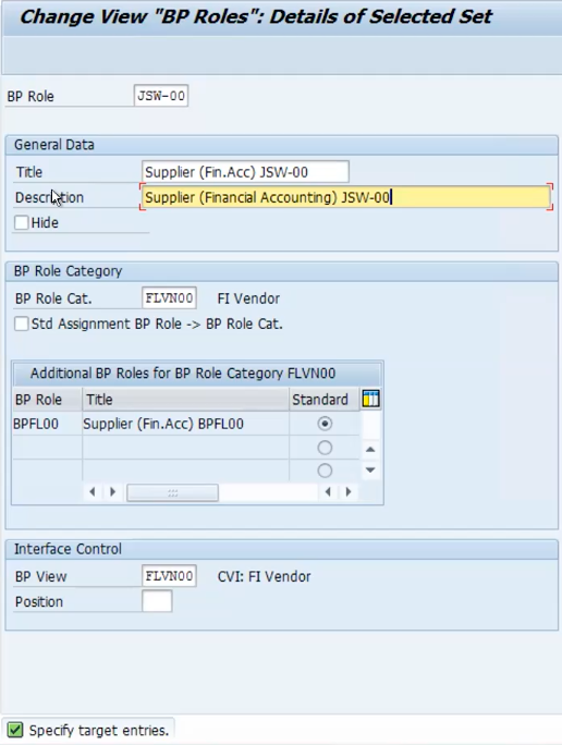 define number assignment for direction bp to vendor path