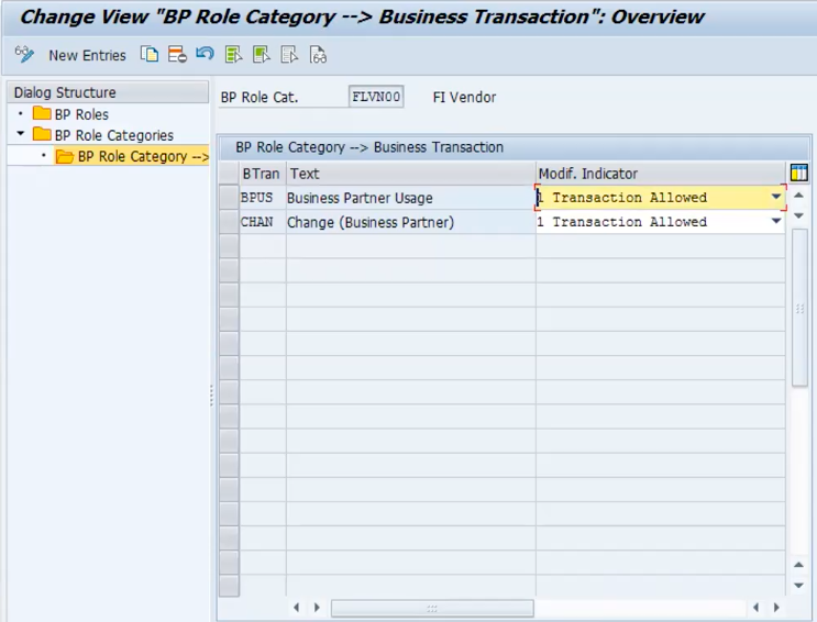 define number assignment for direction bp to vendor path