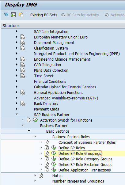 define number assignment for direction bp to vendor path