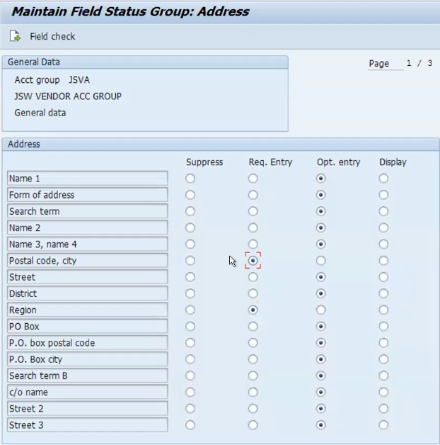 define number assignment for direction bp to vendor path