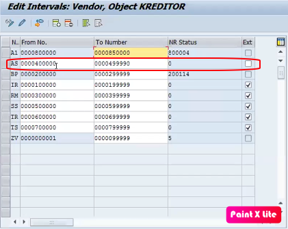 define number assignment for direction bp to vendor path