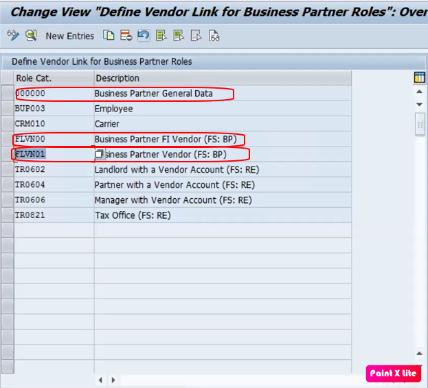 define number assignment for direction bp to vendor path