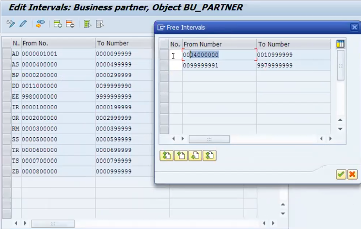 define number assignment for direction bp to vendor path