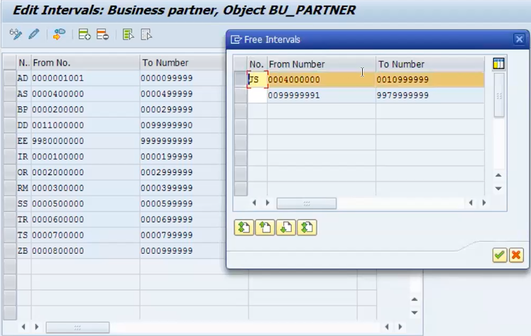 define number assignment for direction bp to vendor path