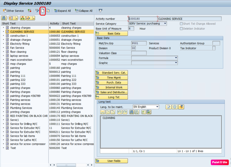 How to create Service Purchase Order (PO)? SAP S/4 HANA Manage Adora